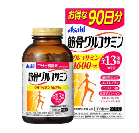 日本Asahi朝日 軟骨素＋鈣＋葡萄糖胺錠